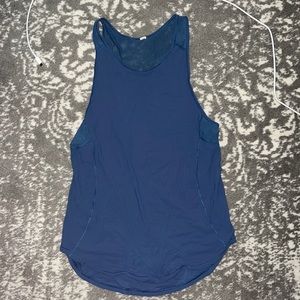 Blue lululemon tank top